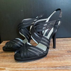 Elegant Black Strappy Heels